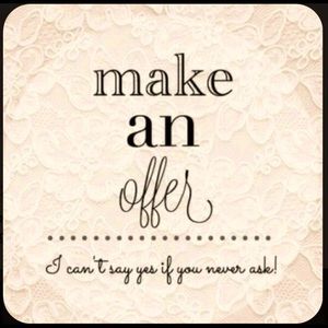 All reasonable offers welcome! ❤️